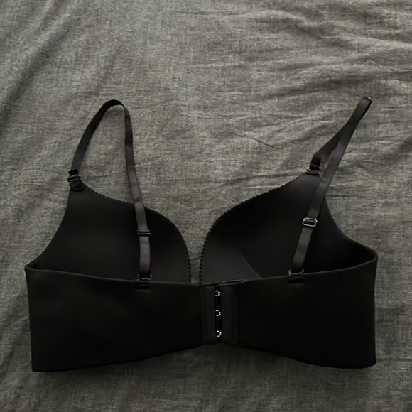 NWOT Shiny black push up bra 36C - Picture 3 of 6
